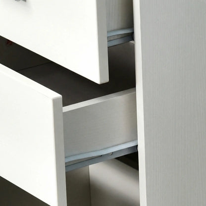 47" Computer Desk With Reversible File Drawers, White Writing Desks at Gallery Canada