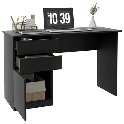 Computer Desk With Storage, Drawers and Cabinet, Black Computer Desks at Gallery Canada