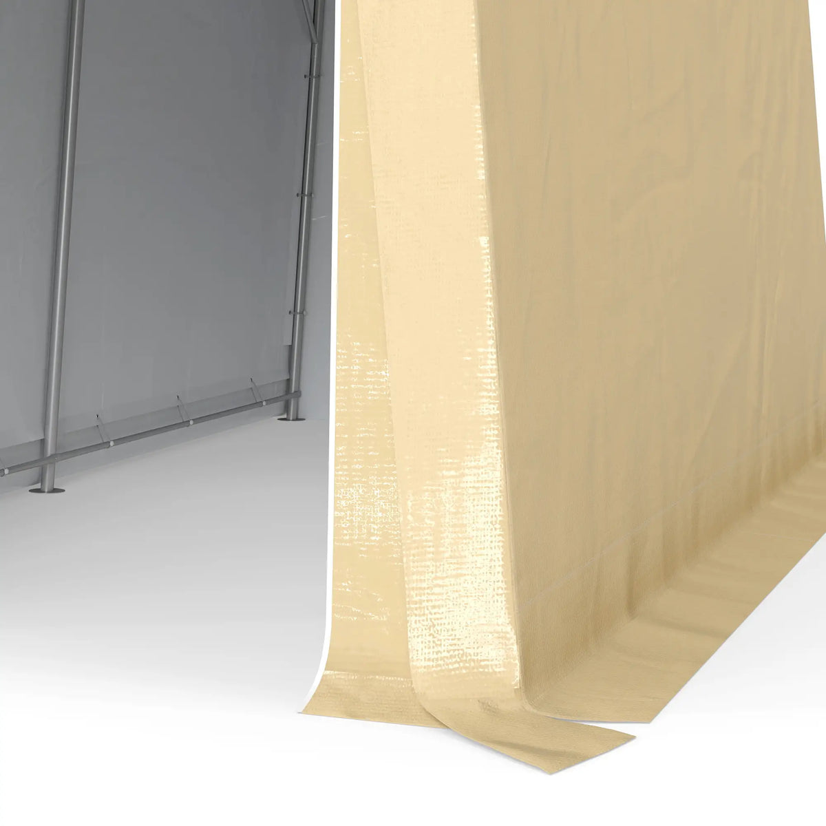 7' x 12' Outdoor Storage Shed, Portable Garage, Roll-up Door, Beige Sheds at Gallery Canada