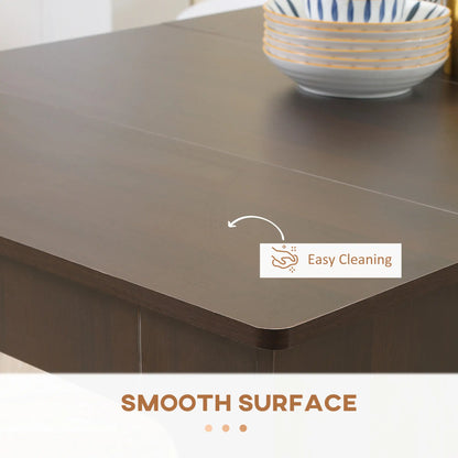 Extendable Dining Table, Expandable Kitchen Table, Seats 6, Dark Brown Bar Tables & Dining Tables at Gallery Canada