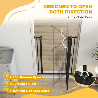 41" Easy Open Indoor Dog Gate, Black Houses, Kennels & Pens at Gallery Canada
