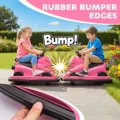 Bumper Car For Kids, 6V Battery Powered, 360 Degree Spin, Dual Motors, Pink Electric Toy Cars at Gallery Canada