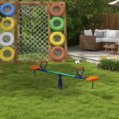 Kids Seesaw Swivel, 360 Degrees Rotating, Outdoor Playground Equipment, Multicoloured Gym Sets & Swings at Gallery Canada