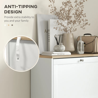Modern Shoe Storage, 3 Flip Drawers, Adjustable Shelves, 18 Pairs, White Shoe Storage Cabinets & Racks at Gallery Canada