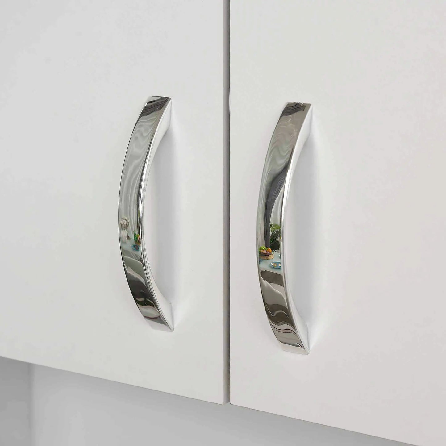 Freestanding Kitchen Buffet, Hutch Storage, 2 Door Cabinets, 3 Drawers, White Kitchen Pantry Cabinets at Gallery Canada