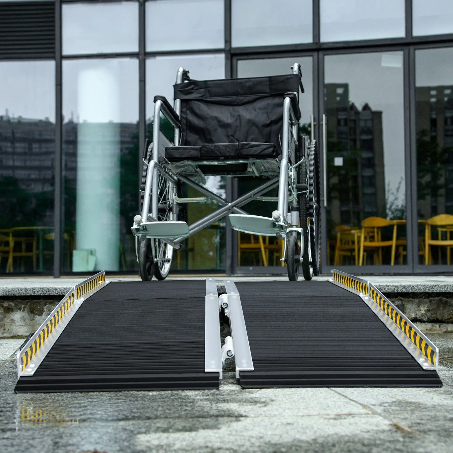 5ft Wheelchair Ramp, Non-Skid PVC, Foldable Aluminium Knee Walker & Wheelchair Ramps at Gallery Canada